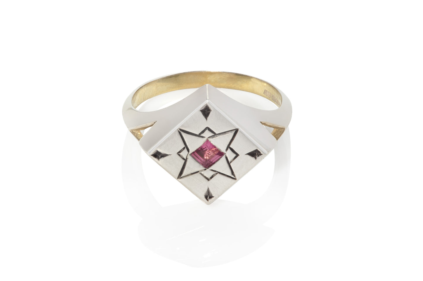 Solar Signet Ring in Sterling Silver